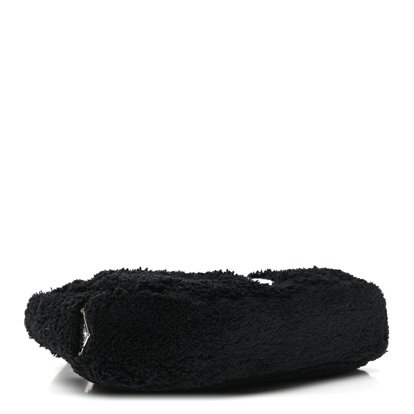 Terry Cloth Mini Re-Edition 2000 Bag Black White Black White