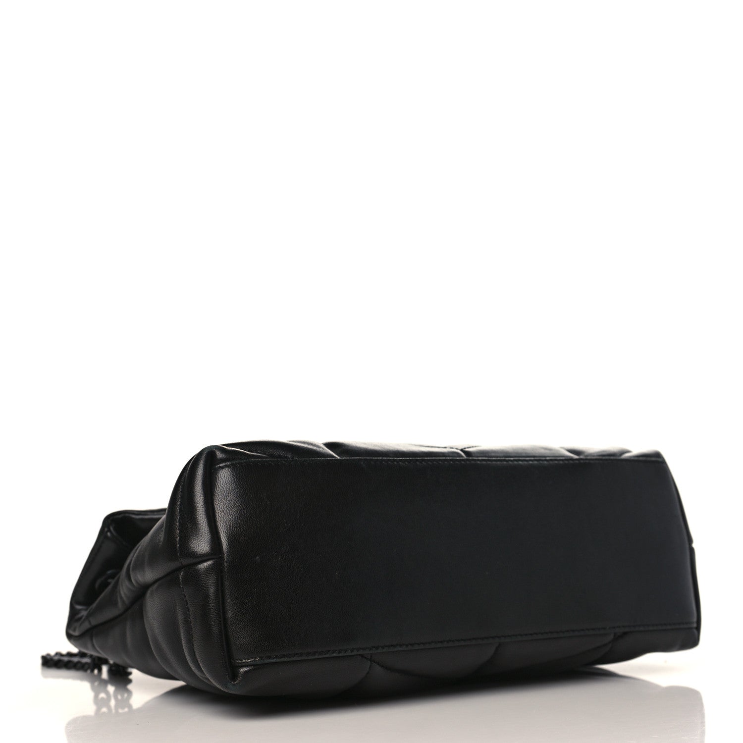 Saint Laurent Lambskin Quilted Small Loulou Puffer Monogram Chain Satchel Black 4 of 9