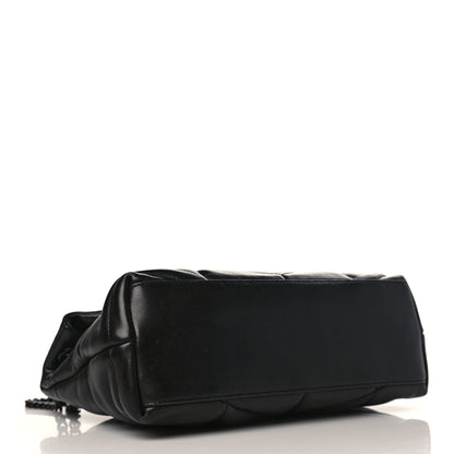 Saint Laurent Lambskin Quilted Small Loulou Puffer Monogram Chain Satchel Black 4 of 9