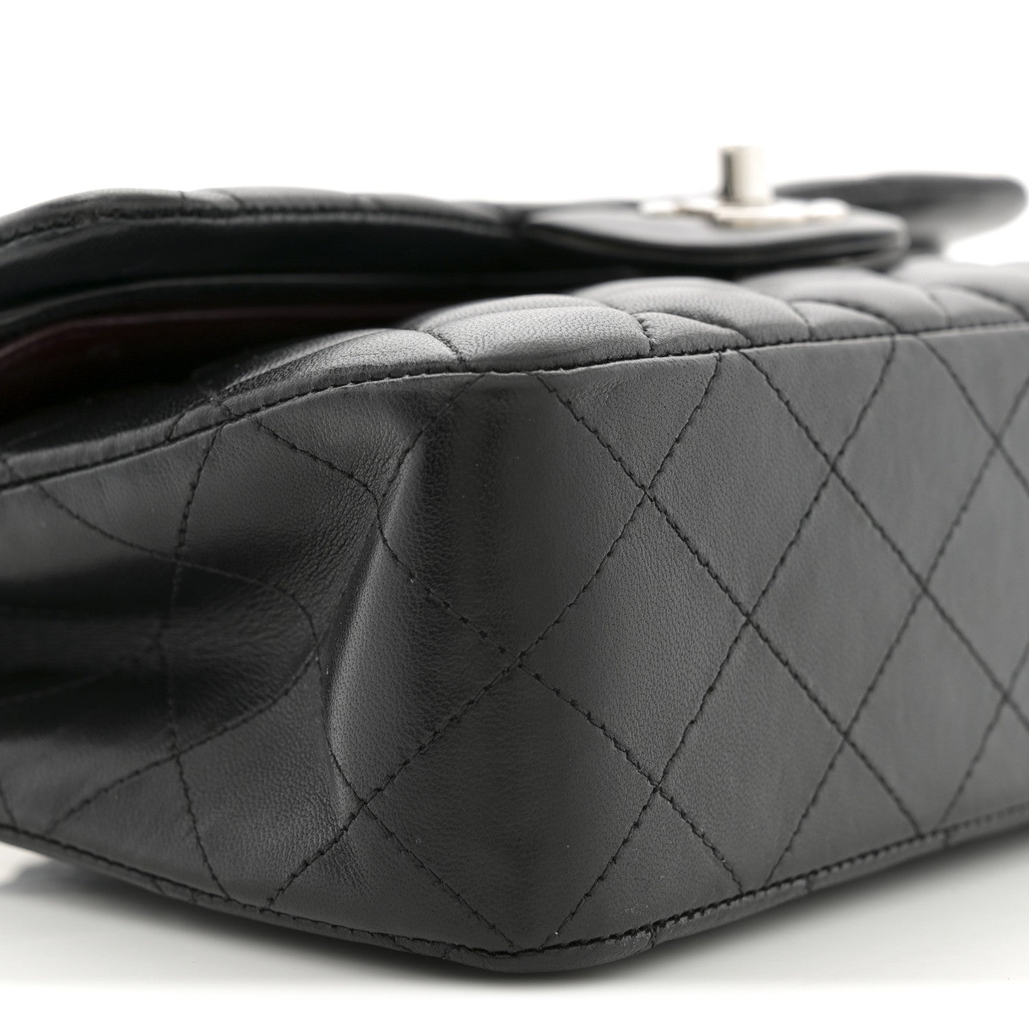 Chanel Lambskin Quilted Small Double Flap Black 9 of 10