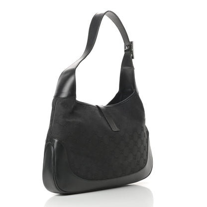 Gucci Monogram Small Jackie O Hobo Black 3 of 13