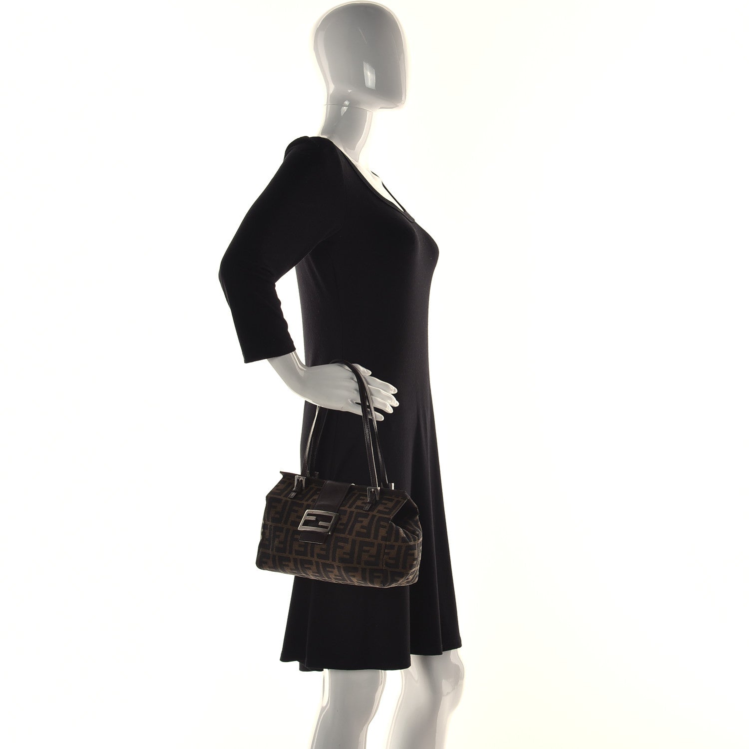 Fendi Zucca Shoulder Bag Tobacco 2 of 10