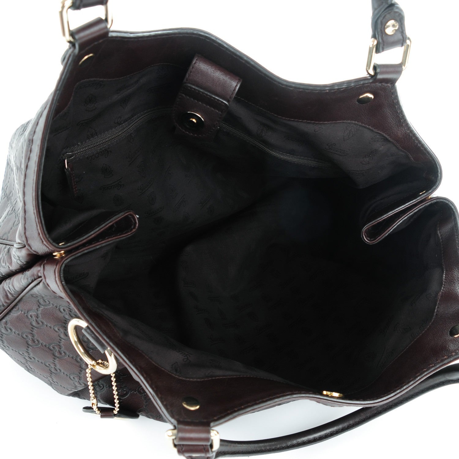 Gucci Guccissima Signature Large Sukey Tote Chocolate 5 of 10
