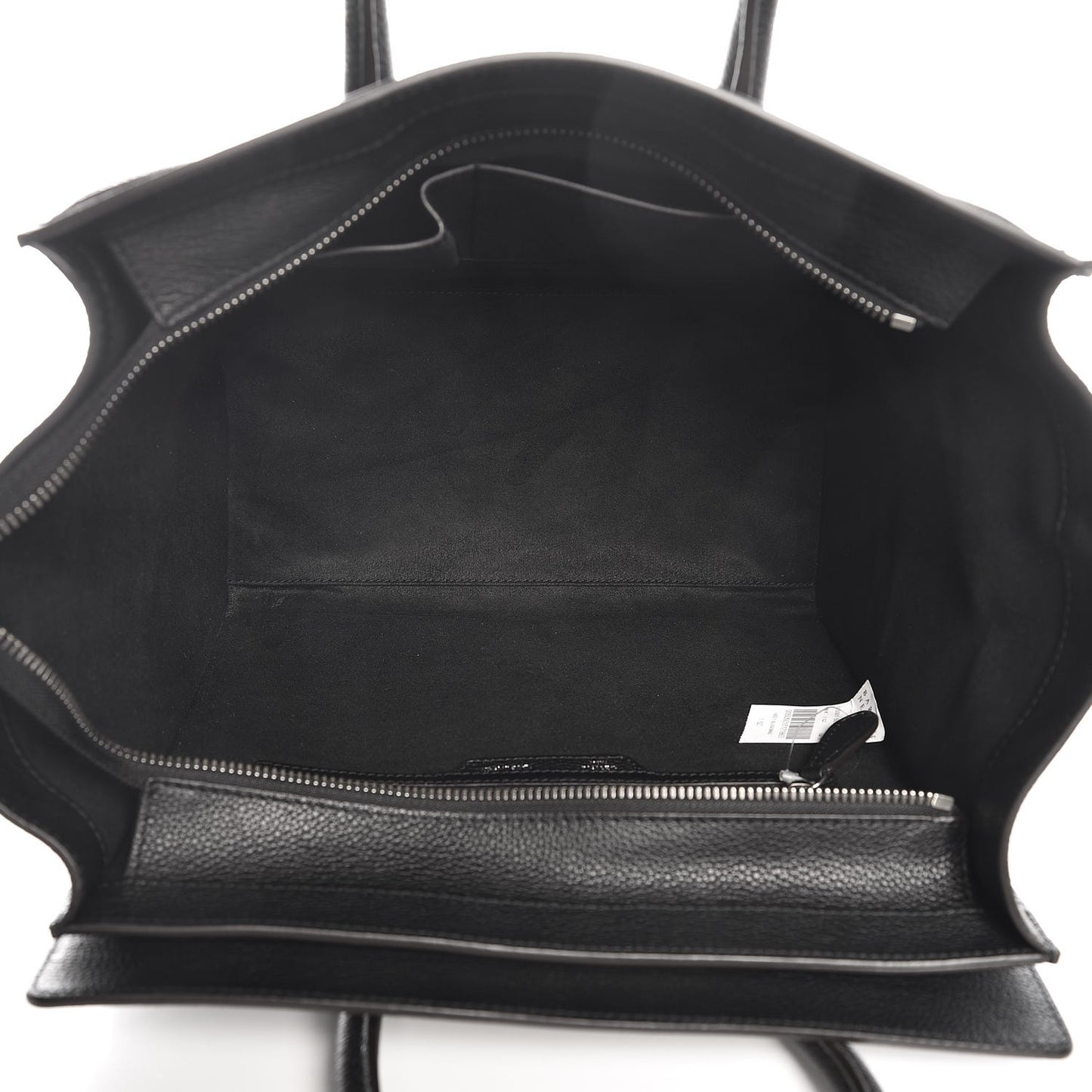 Drummed Calfskin Mini Luggage Black