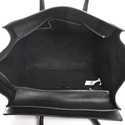 Celine Drummed Calfskin Mini Luggage Black 5 of 11