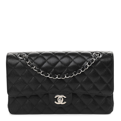Chanel Caviar Quilted Medium Double Flap Black 1 of 9