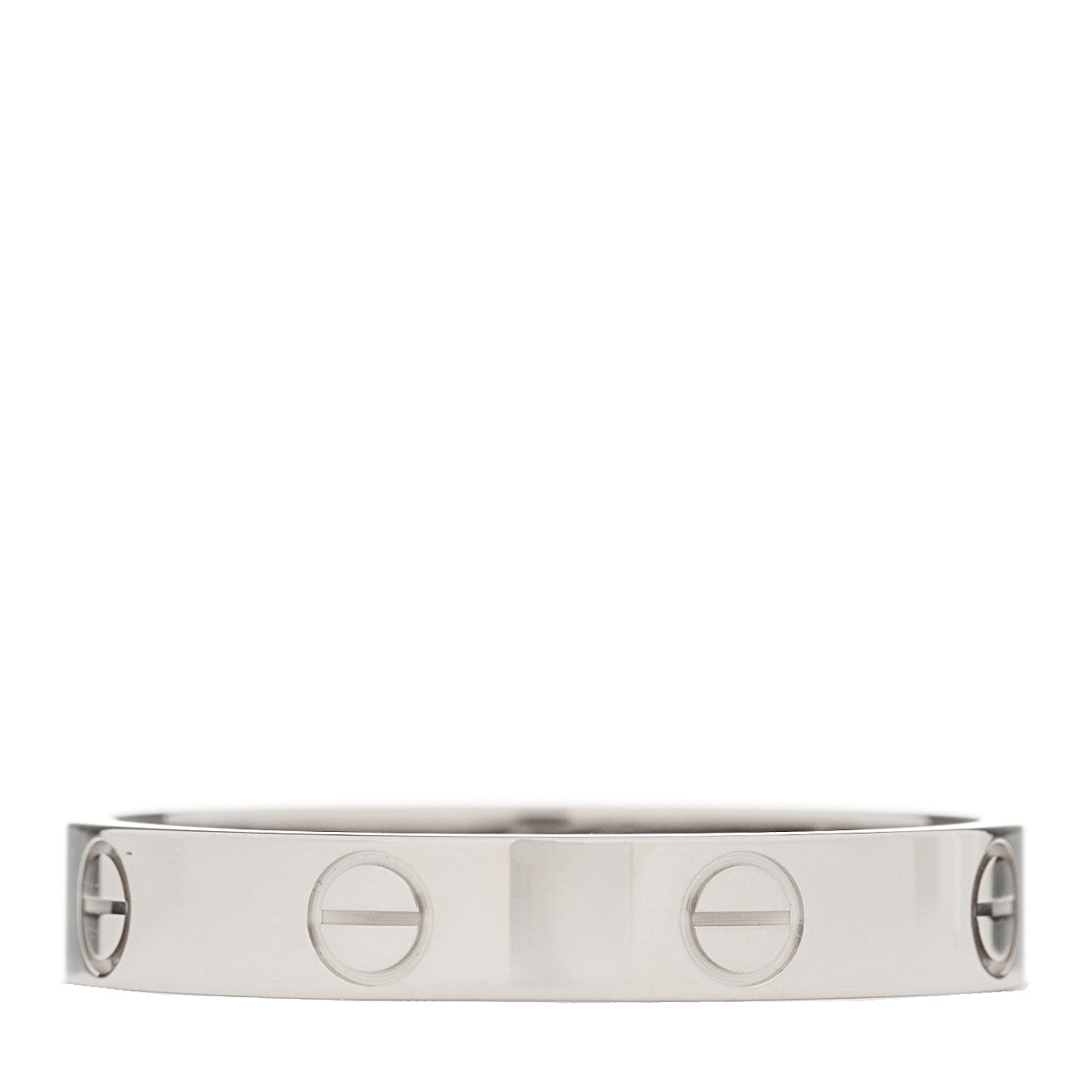 Cartier 18K White Gold 3.5mm LOVE Wedding Band Ring 59 8.75 1 of 5