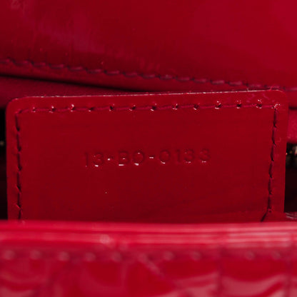Christian Dior Patent Cannage Large Lady Dior Red 7 of 7