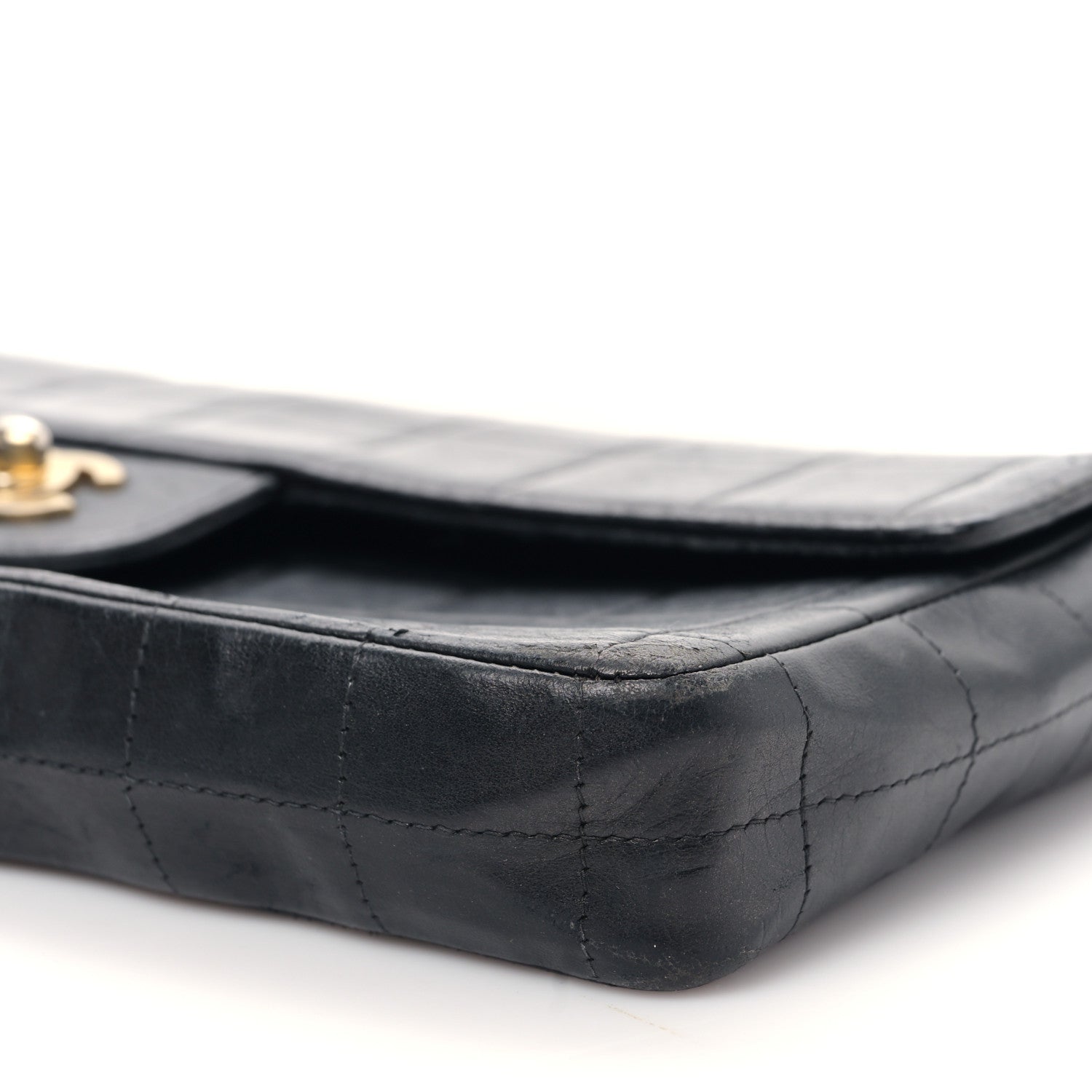 Chanel Lambskin East West Chocolate Bar Flap Black 10 of 10