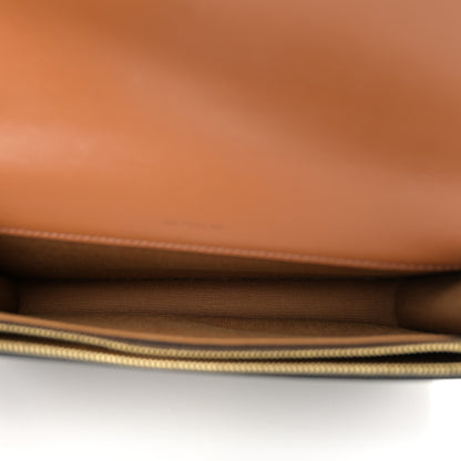 Celine Triomphe Canvas Lambskin Wallet On Strap Tan 5 of 13
