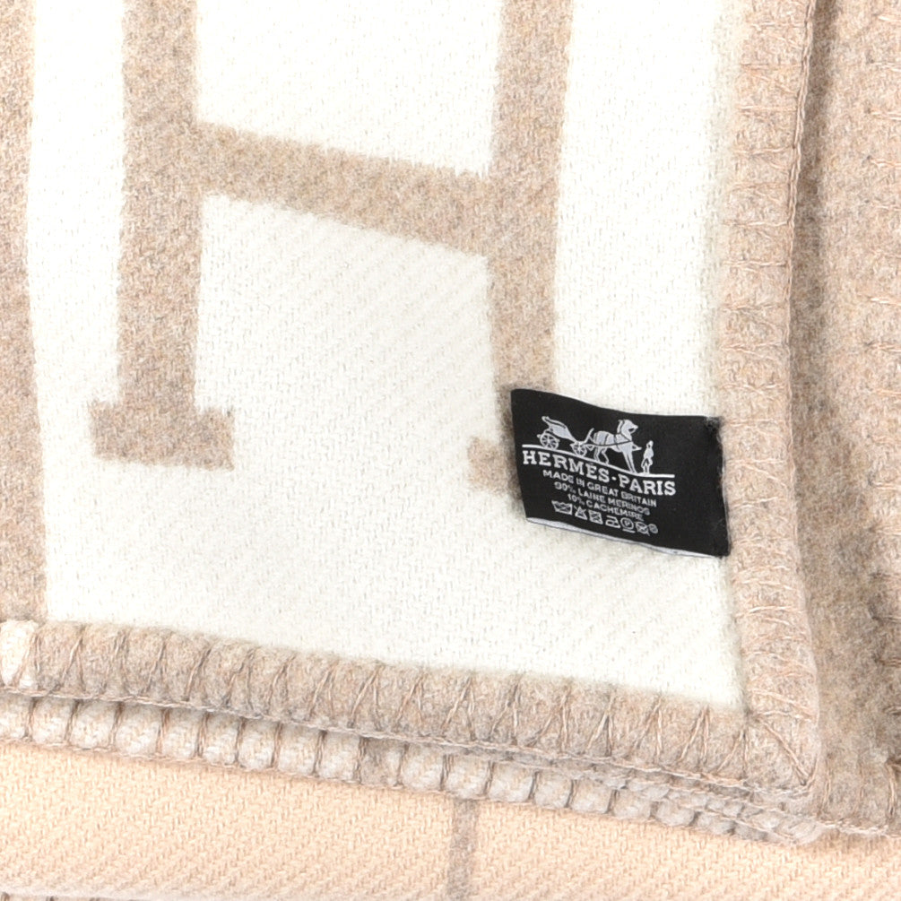 Hermes Wool Cashmere Avalon III Blanket Coco Camomille 3 of 3