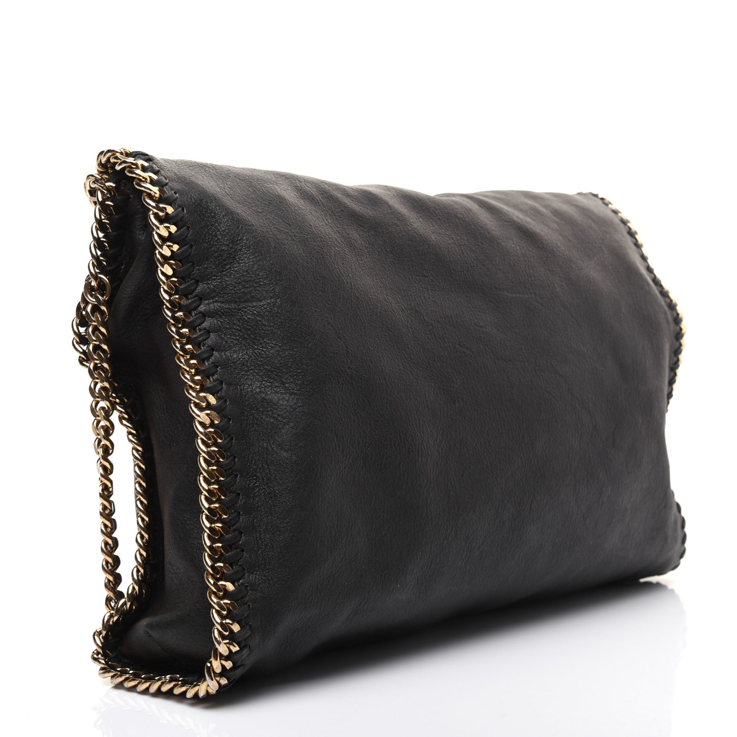 Shaggy Deer Falabella Fold Over Tote Black