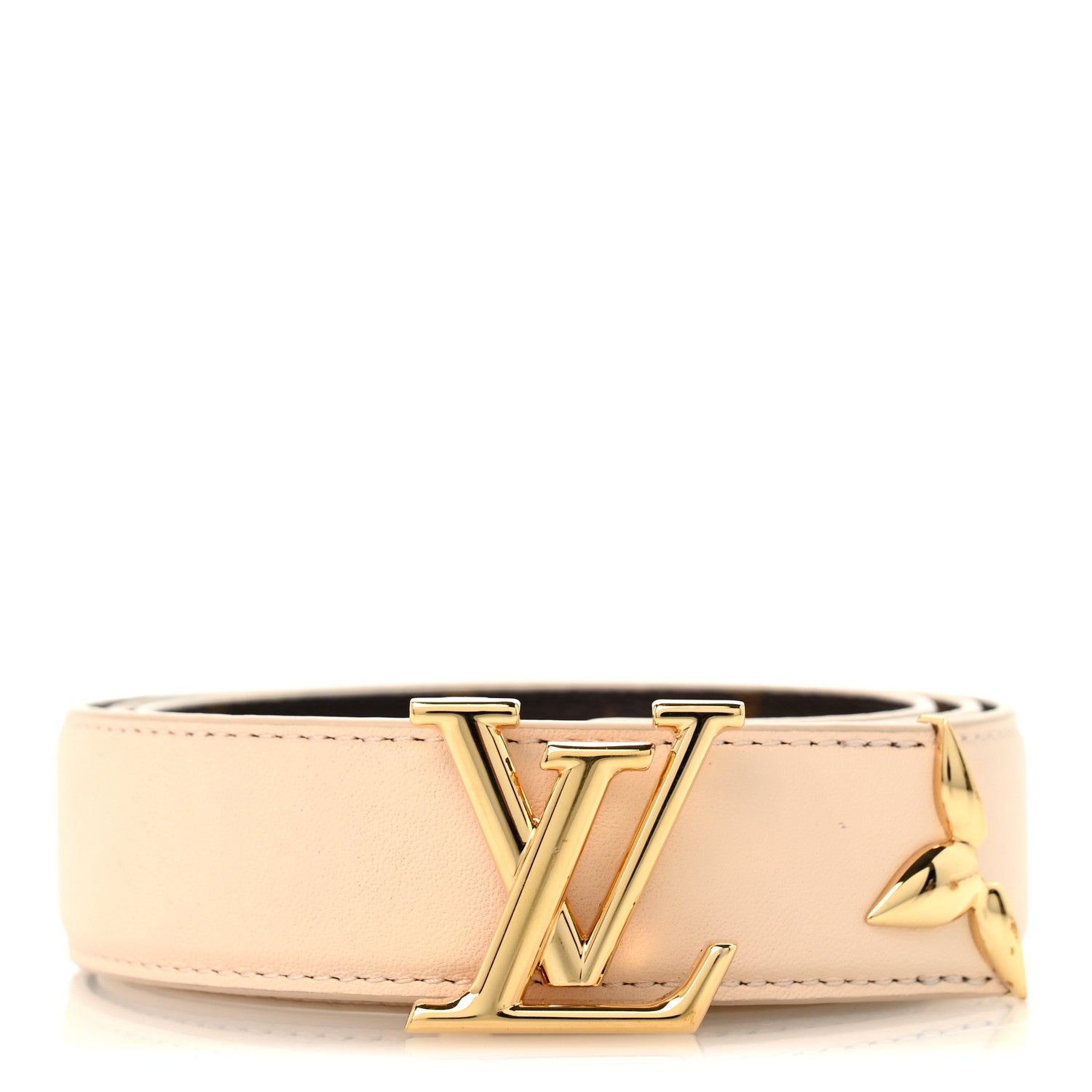 Louis Vuitton Monogram 20mm Pretty Reversible Belt 85 34 Beige 3 of 9