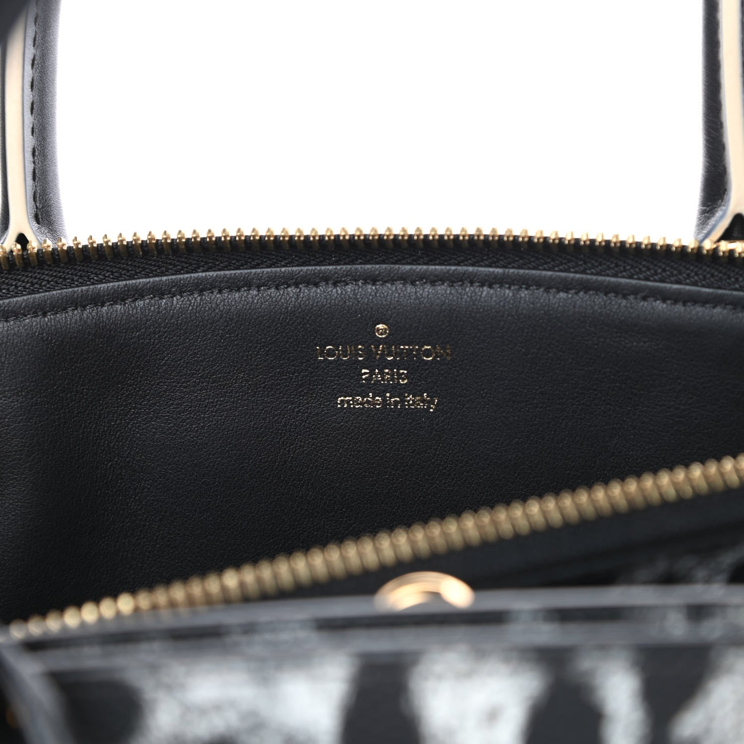 Louis Vuitton Canvas Calfskin Wild Animal Print City Steamer MM Black 6 of 11