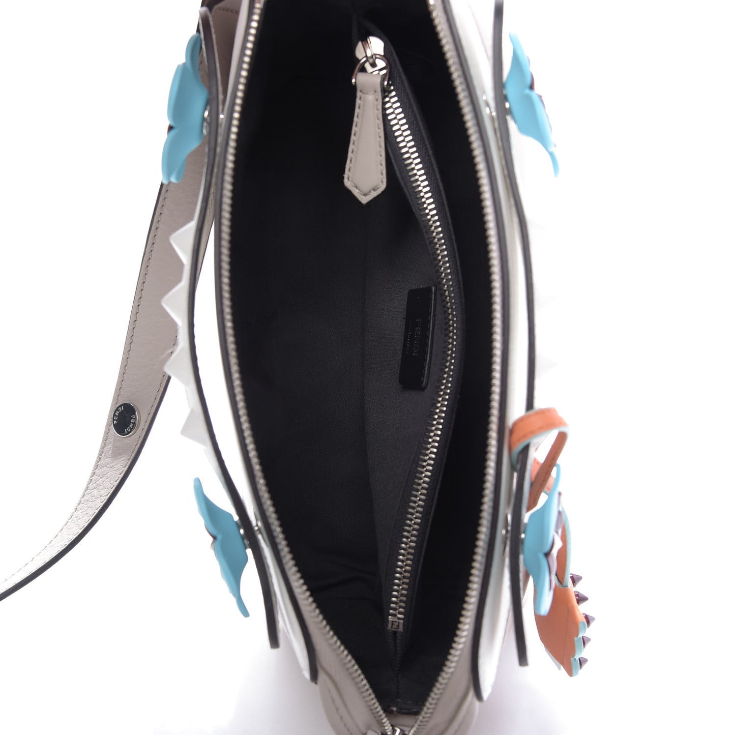 Vitello Dolce Flowerland Studded Medium By The Way Boston Bag Grigio Polvere White Ice Multicolor