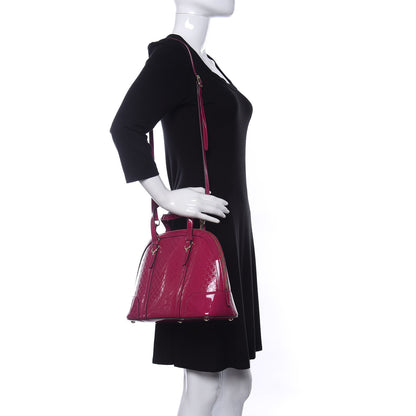 Gucci Patent Microguccissima Small Nice Top Handle Dome Bag Bright Bouganville 2 of 10
