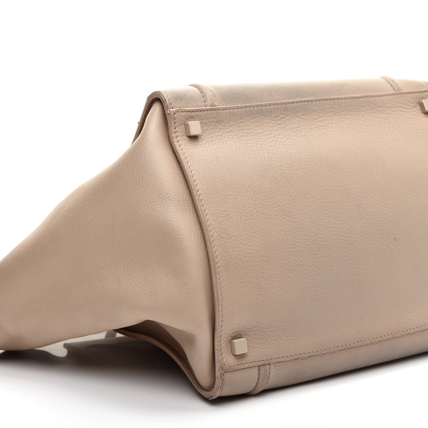 Supple Calfskin Medium Phantom Luggage Beige