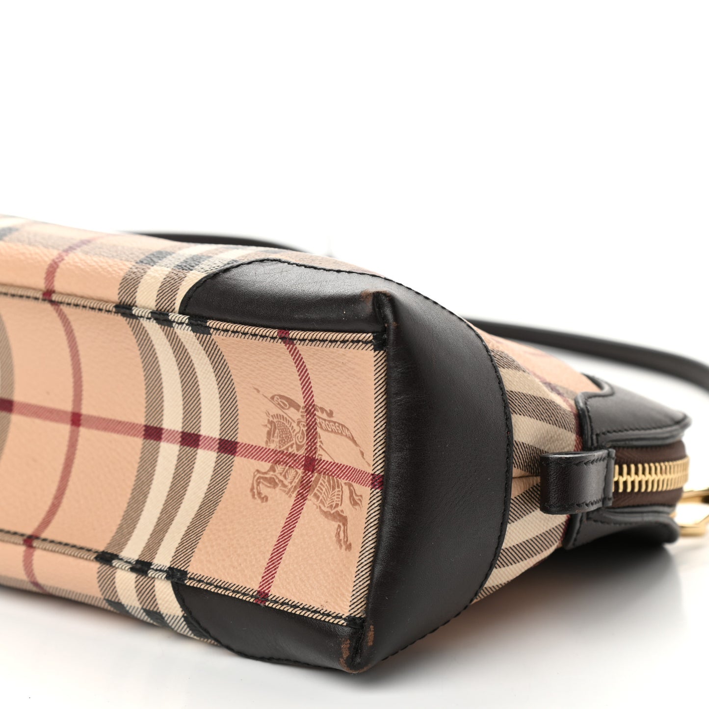 Haymarket Check Small Primrose Crossbody Bag Chocolate