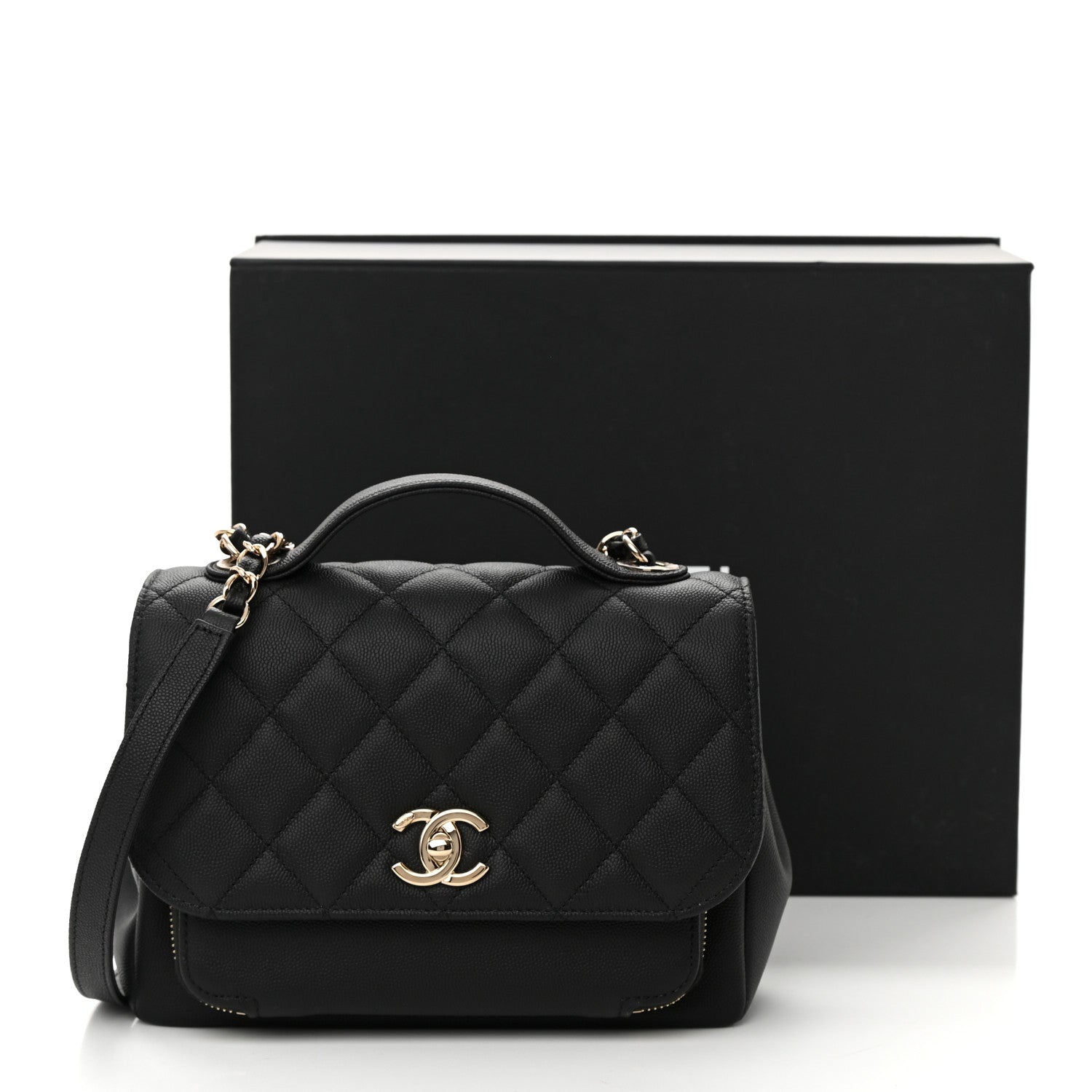 Chanel Caviar Quilted Medium Business Affinity Flap Black 13 of 13
