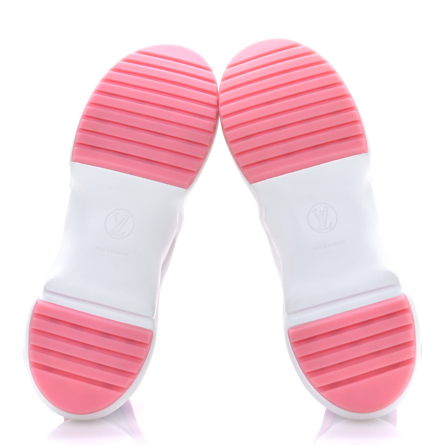 Calfskin Technical Nylon LV Archlight Sneakers 40 White Pink Blue
