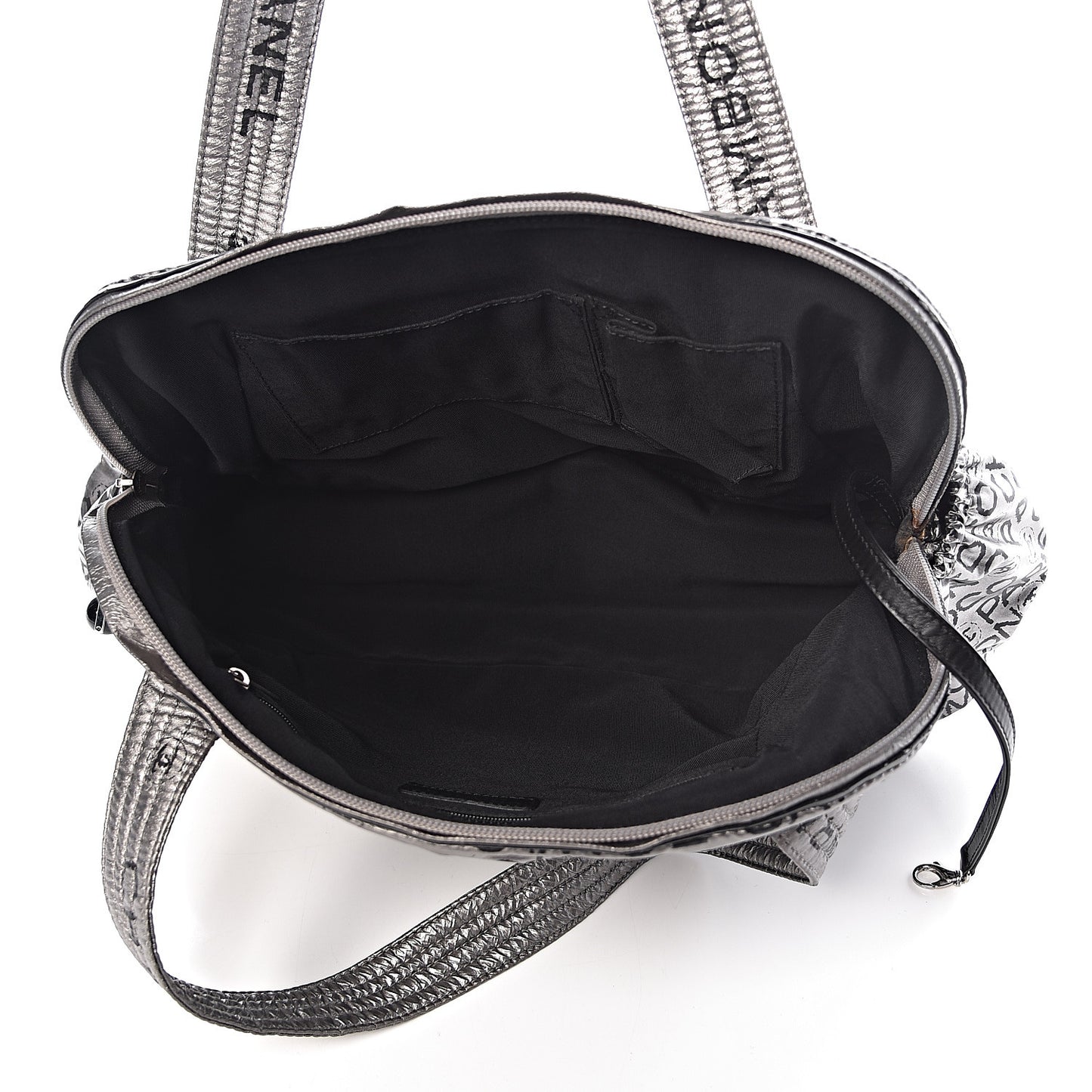 Lacquered Canvas Medium Unlimited Tote Argent Fonce