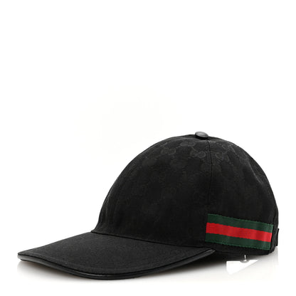 Gucci Monogram Web Baseball Hat M Black 1 of 8