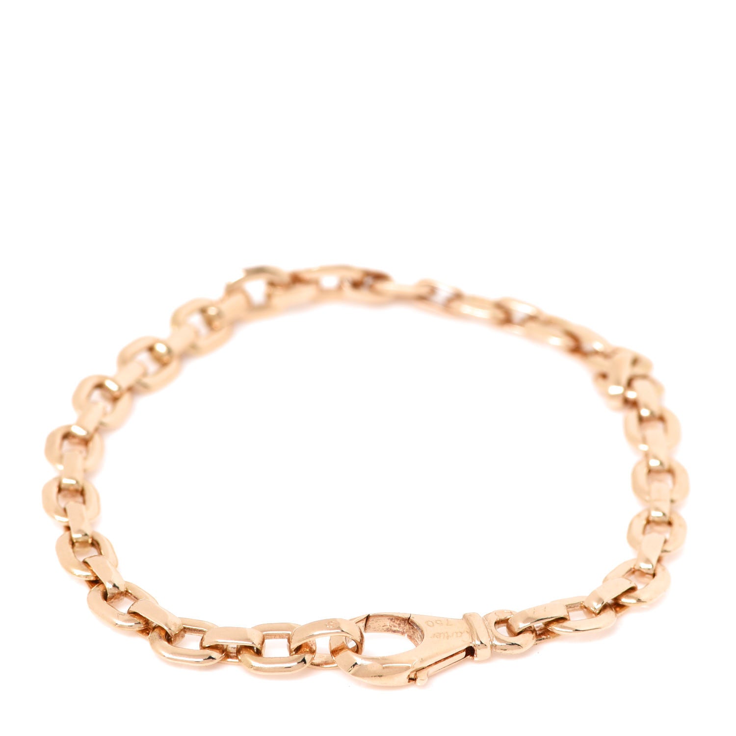 Cartier 18K Yellow Gold Meplat Link Chain Bracelet 3 of 5