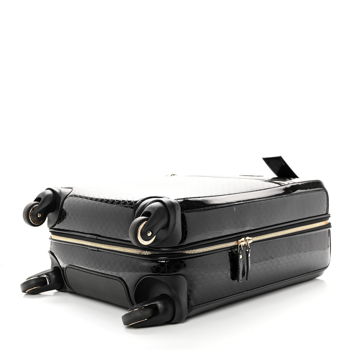 Patent Microguccissima Carry On Suitcase Black