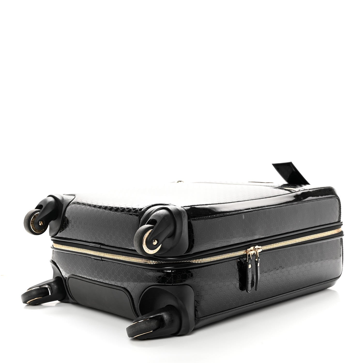 Gucci Patent Microguccissima Carry On Suitcase Black 7 of 19