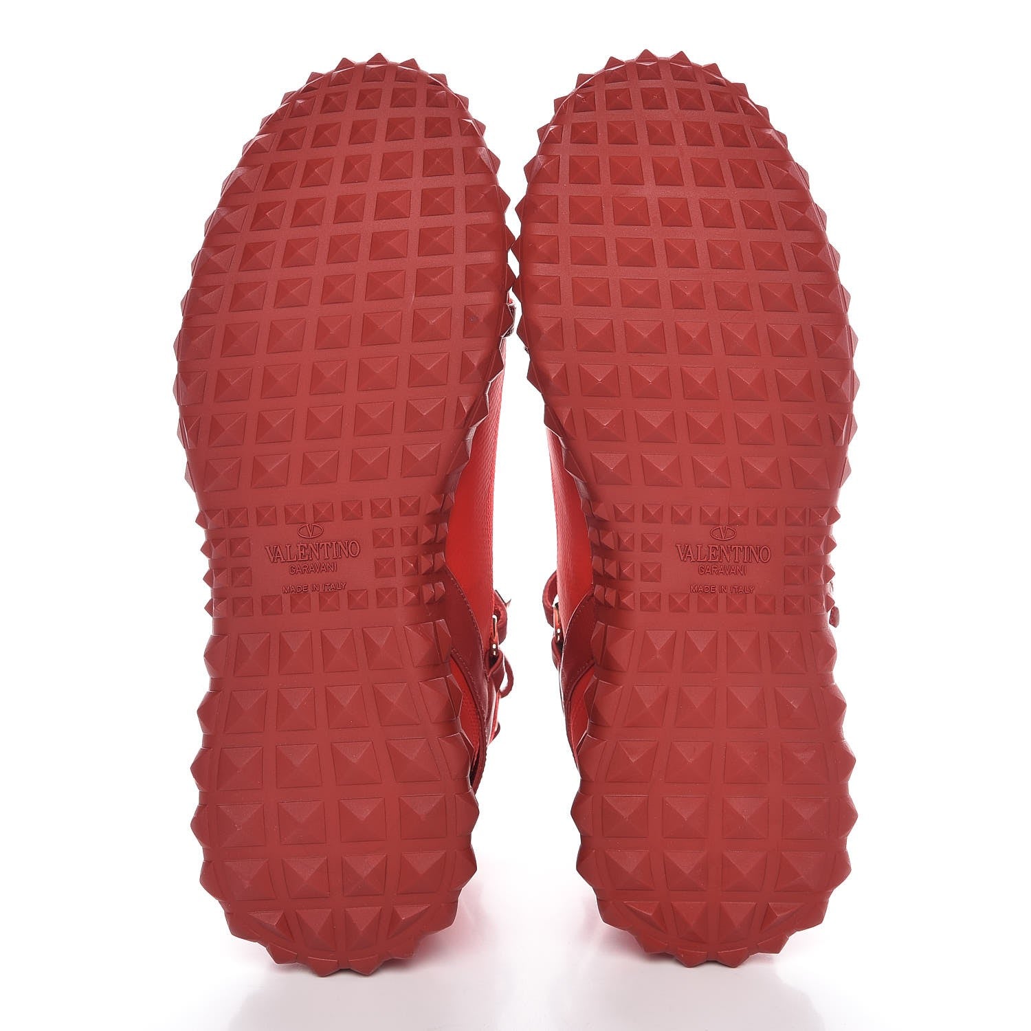 Valentino Garavani Body Tech Knit Rockstud Sock High Top Sneakers 40 Rosso 5 of 10