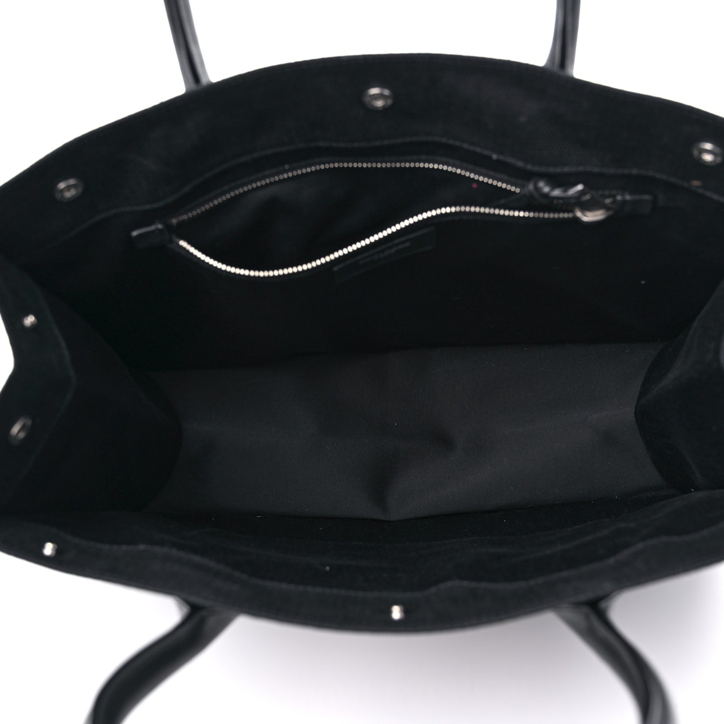Raffia Linen Calfskin Small Rive Gauche Tote Black
