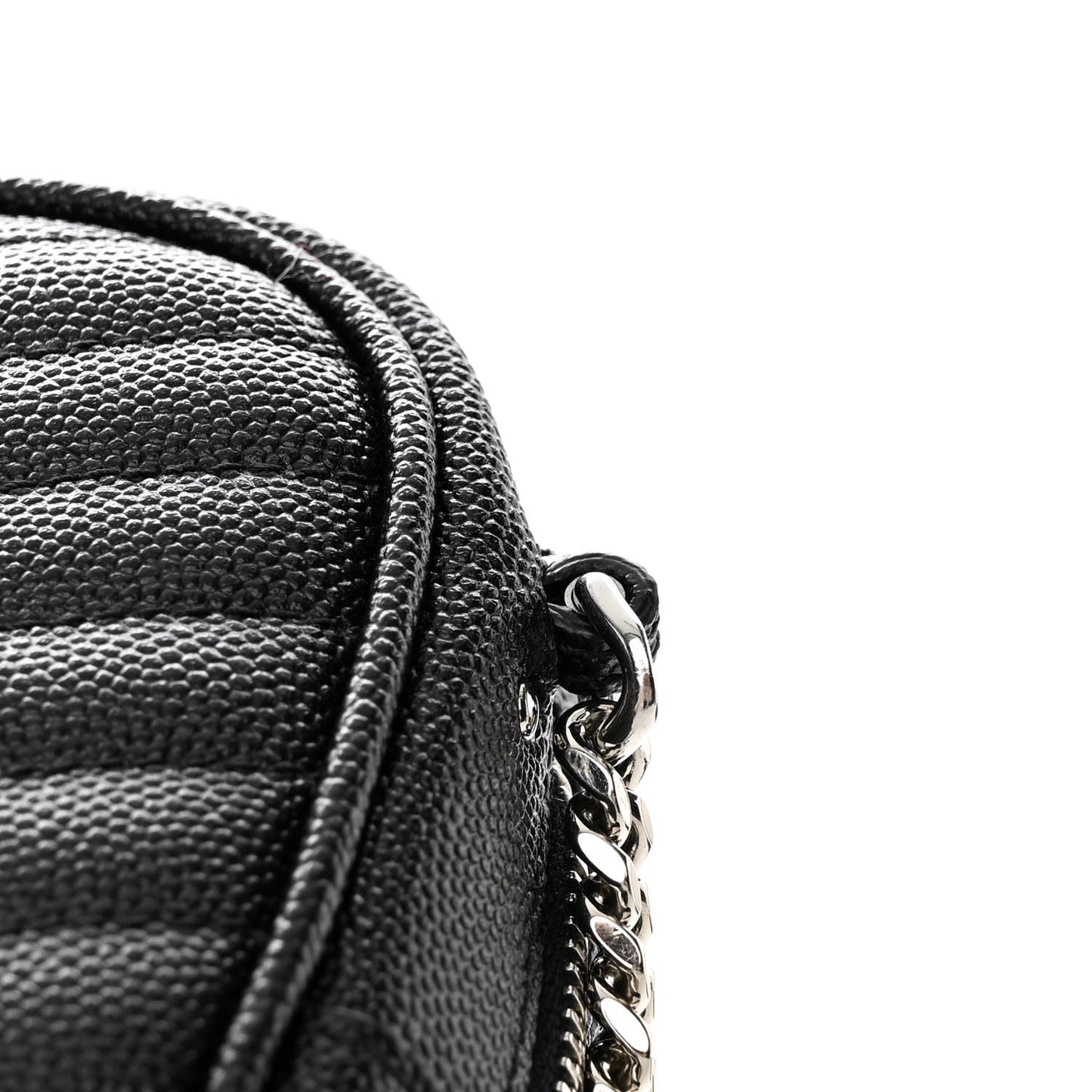 Grain De Poudre Matelasse Monogram Mini Lou Camera Bag Black
