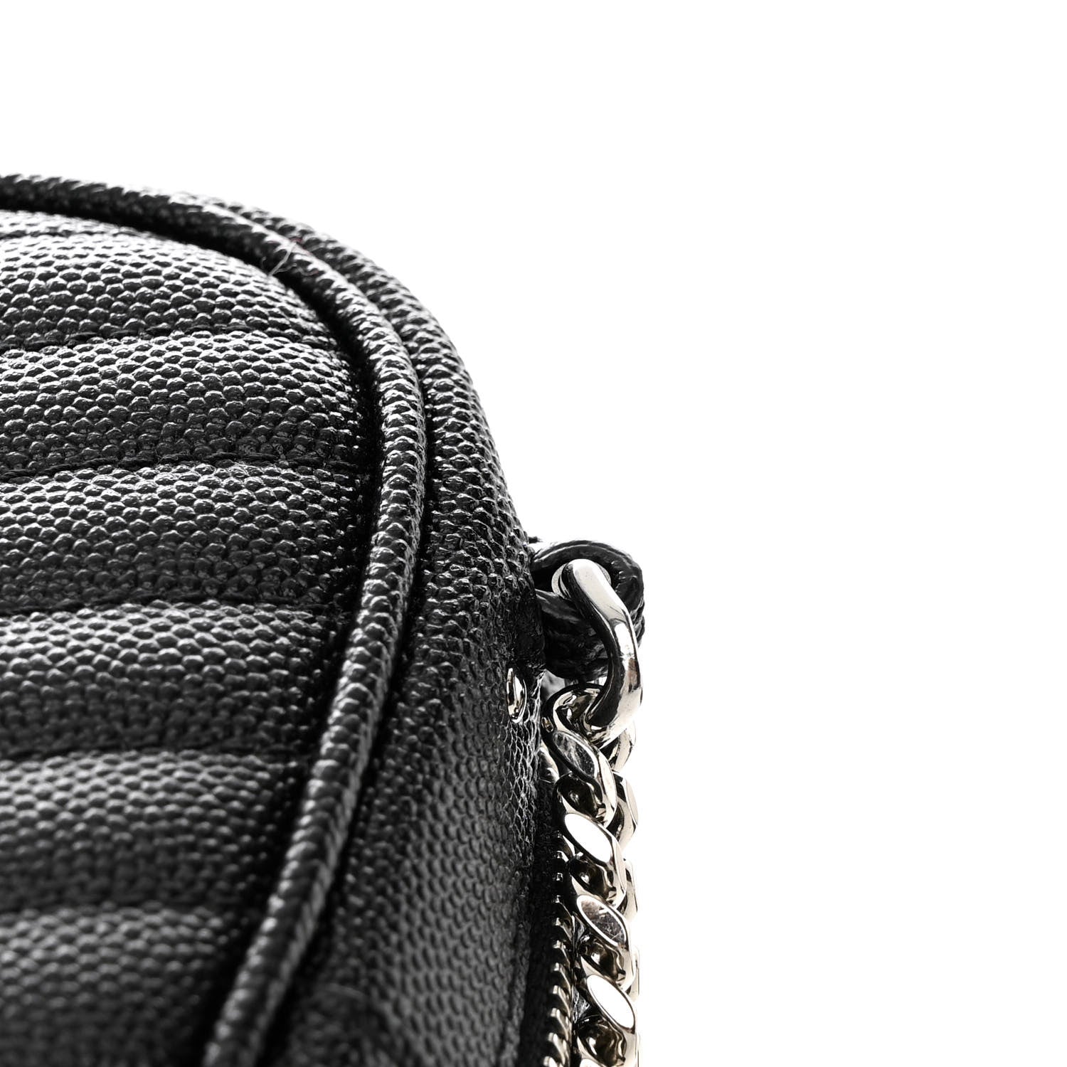 Saint Laurent Grain De Poudre Matelasse Monogram Mini Lou Camera Bag Black 12 of 13