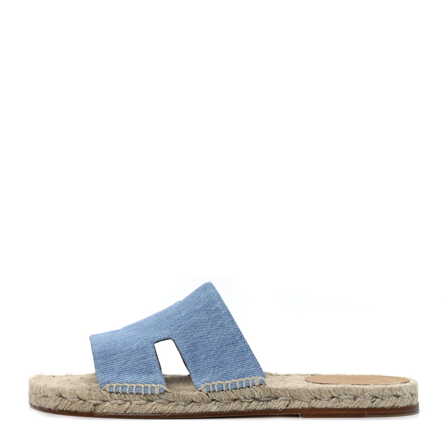 Denim Canvas Mens Antigua Espadrille Sandals 44 Bleu Clair