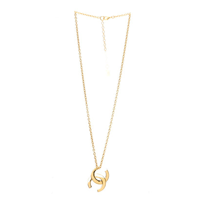 Chanel Metal Large CC Necklace Gold 3 of 5