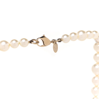 Chanel Graduated Pearl CC Long Necklace Gold 5 of 6