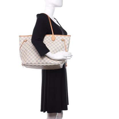 Louis Vuitton Damier Azur Neverfull MM 2 of 9