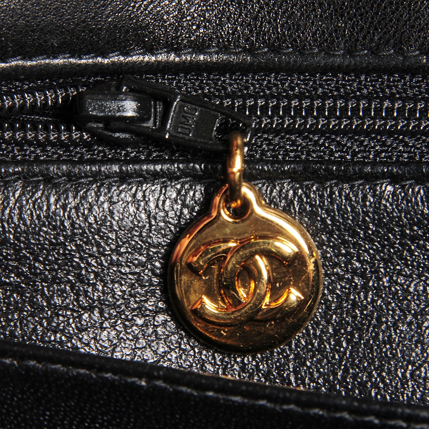 Lambskin Quilted Small Single Flap Black