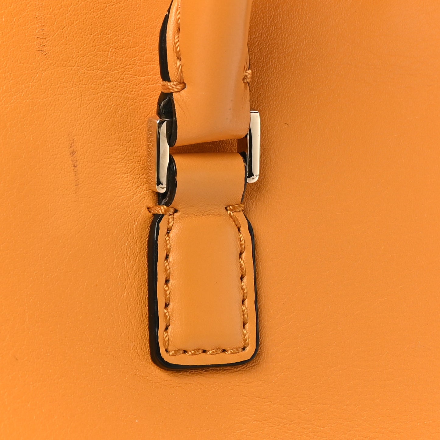 Vitello Small Rockstud Double Handle Tote Mandarin Sorbet