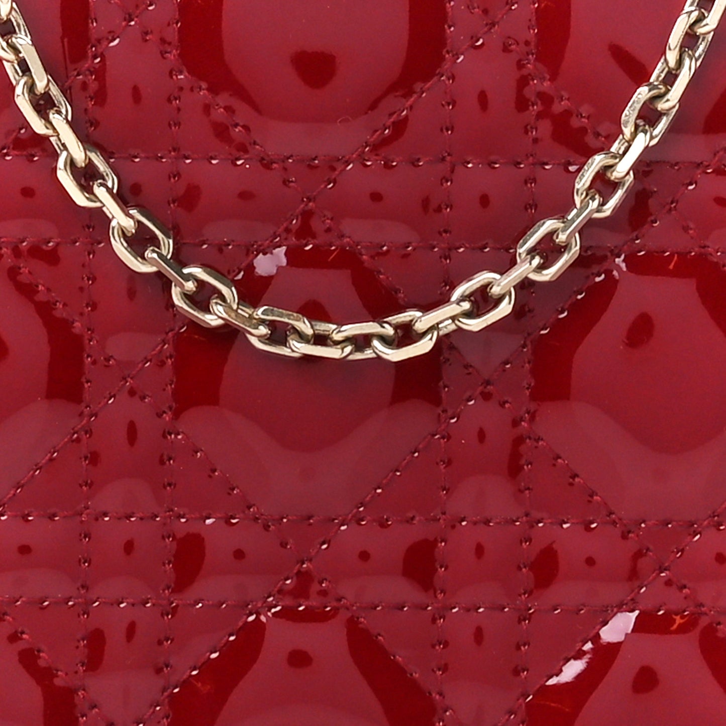Patent Cannage LADY DIOR Clutch Rouge Ceris