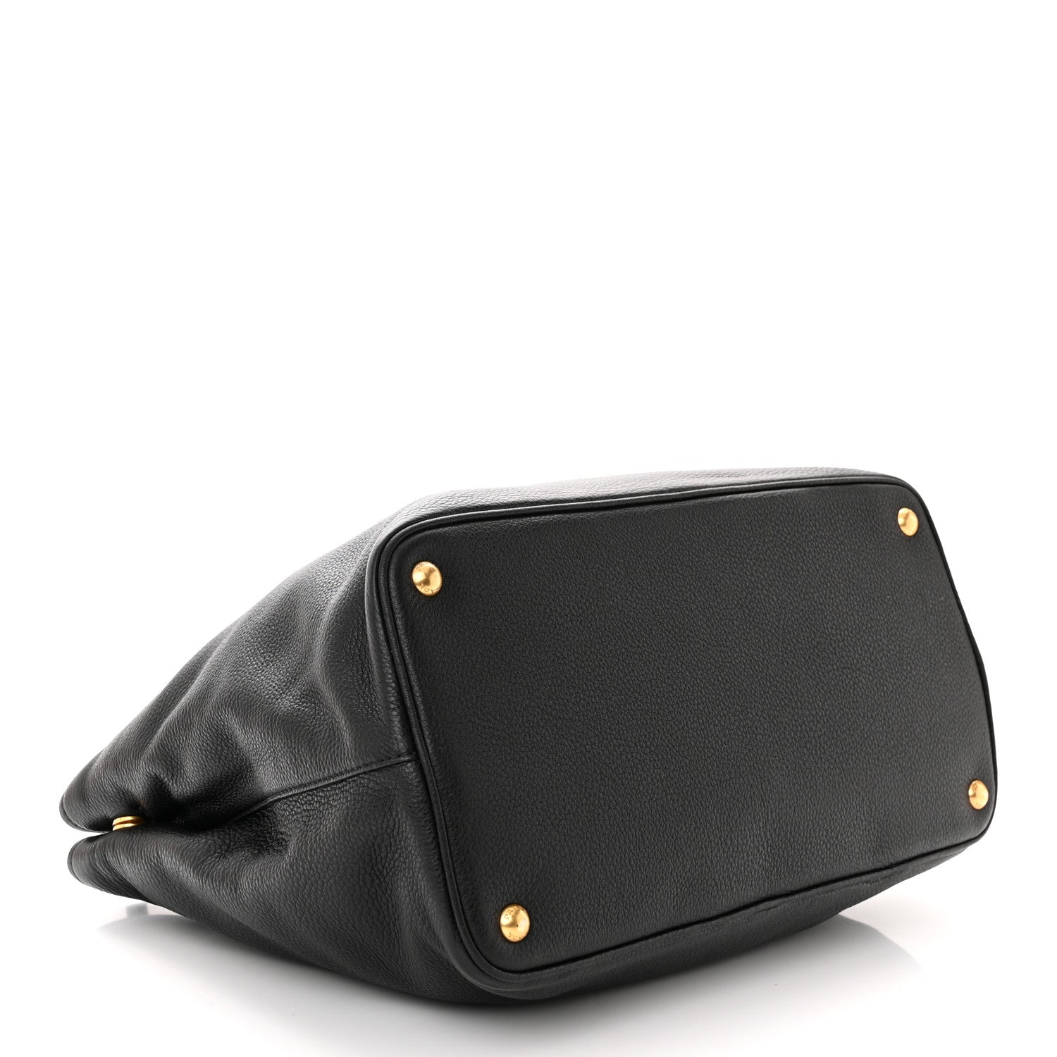 Prada Vitello Daino Tote Black 4 of 11