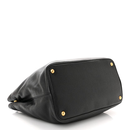 Prada Vitello Daino Tote Black 4 of 11