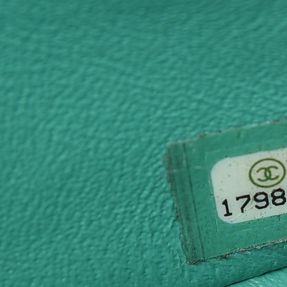 Chanel Iridescent Caviar Quilted Mini Rectangular Flap Green 9 of 15
