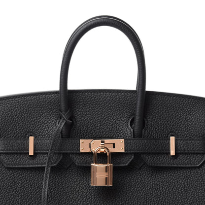 Hermes Togo Birkin 25 Black 10 of 11