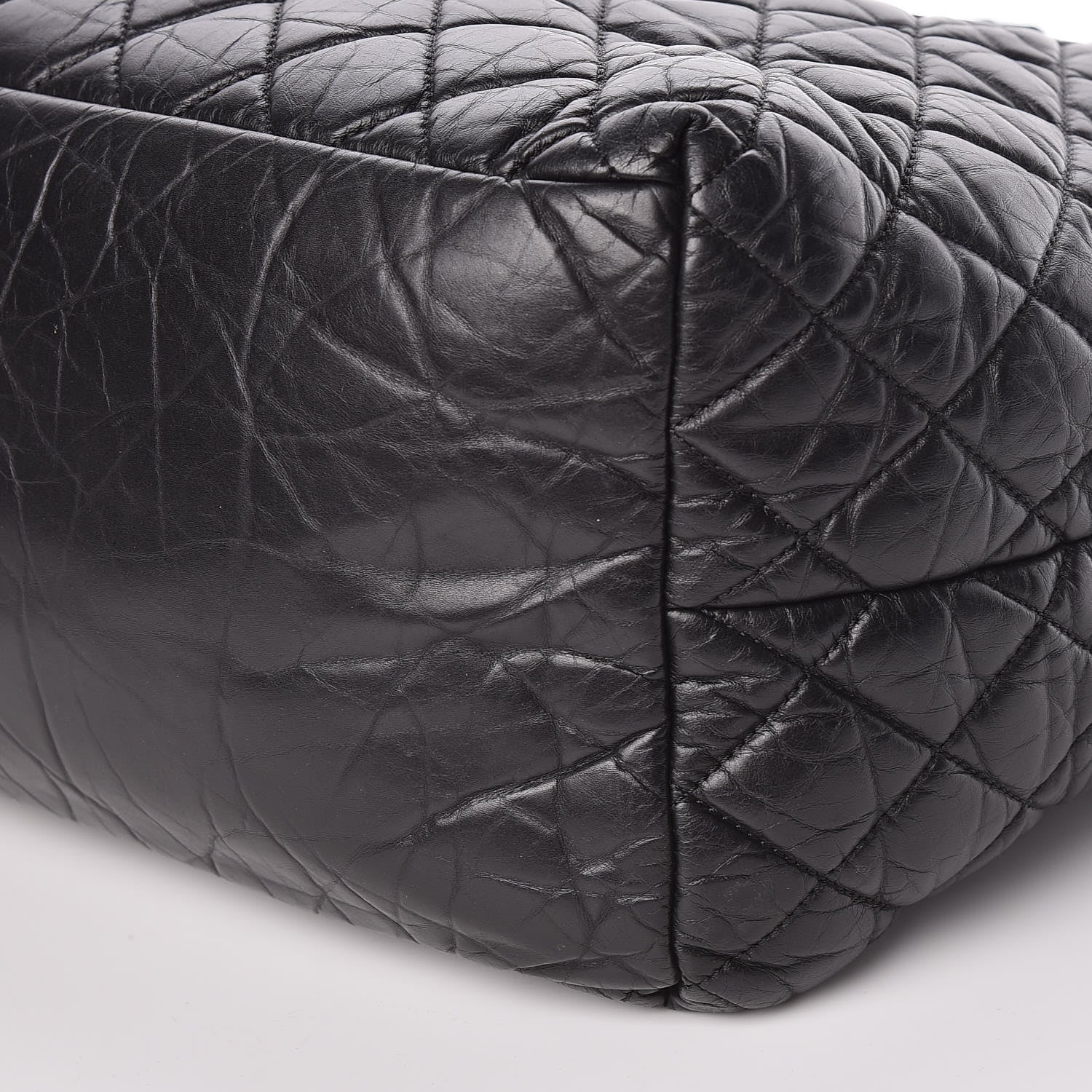 Chanel Lambskin Quilted Large Coco Cocoon Tote Black 9 of 10