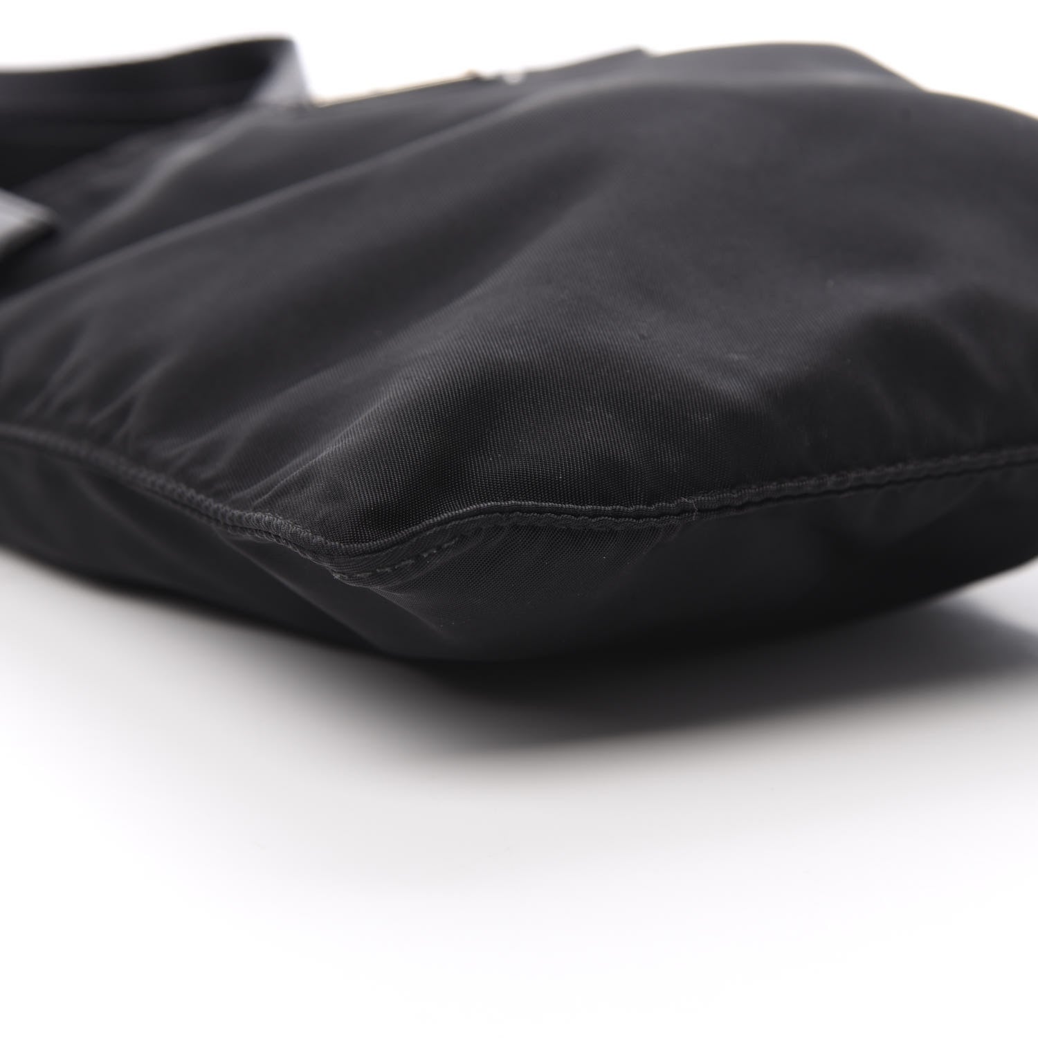 Prada Nylon Flat Messenger Bag Black 9 of 11