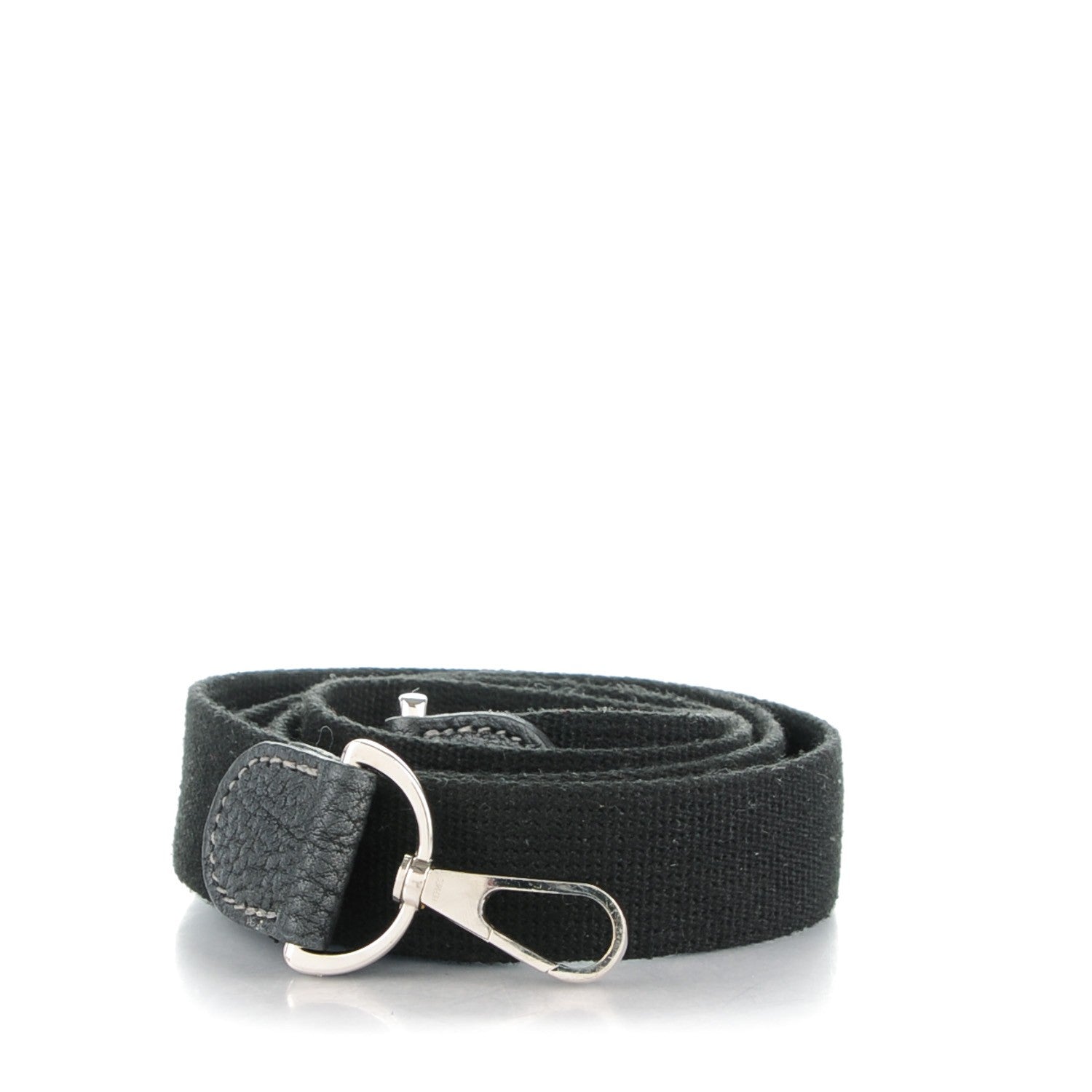 Hermes Toile Taurillon Clemence Shoulder Strap Black 1 of 8