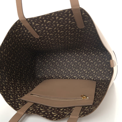 Burberry Calfskin TB Motif Embossed Medium Tote Camel 4 of 4