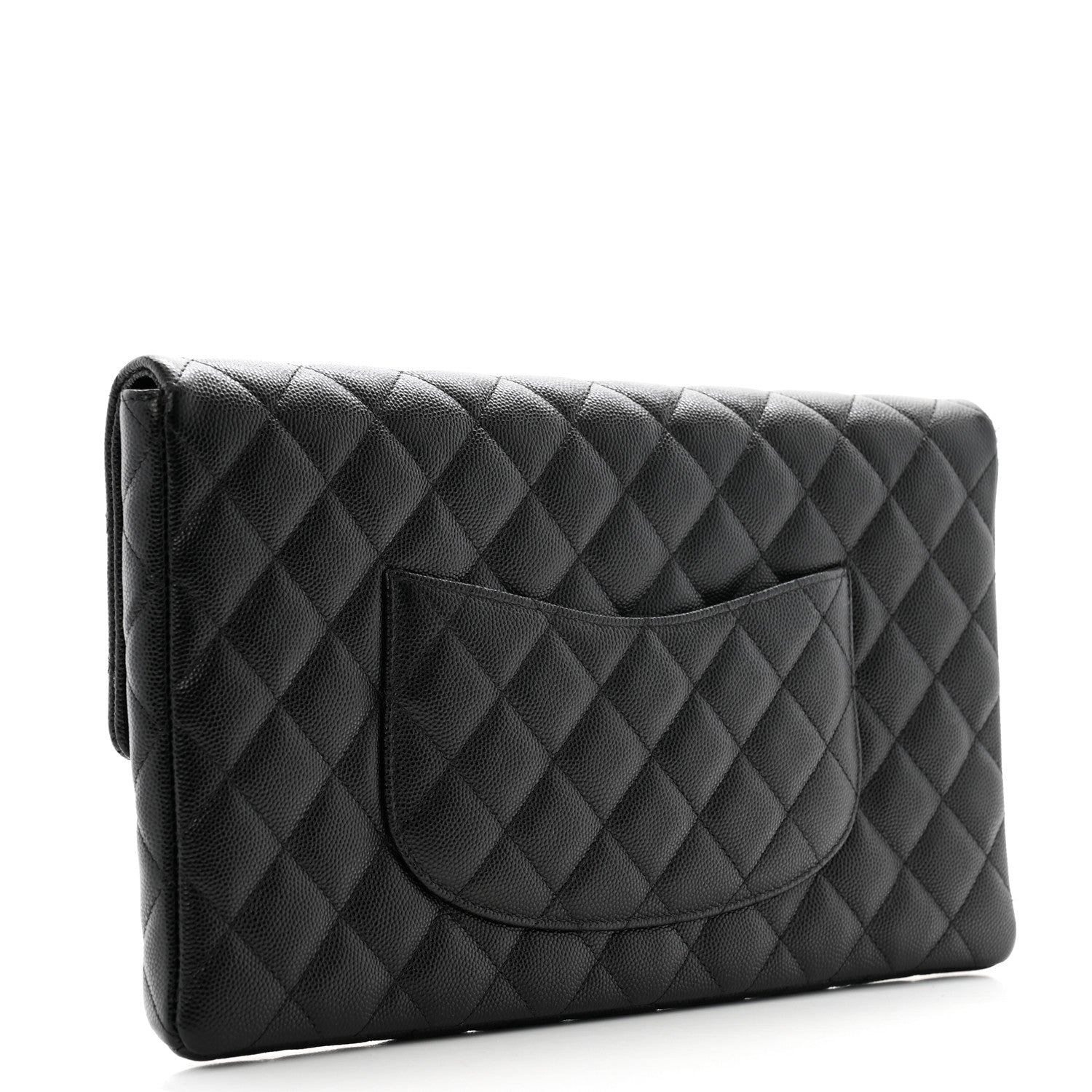 Chanel Caviar Quilted Flap Clutch Black 3 of 9