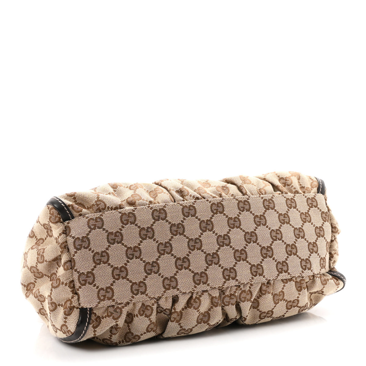 Monogram Medium D Gold Ring Hobo Dark Brown